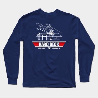 Back/Front Print THE HARD DECK Long Sleeve T-Shirt